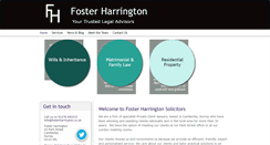 Desktop Screenshot of fosterharrington.co.uk